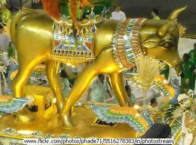 the world's dance around the golden calf....